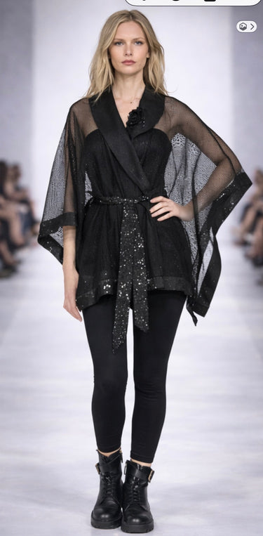 Mesh new year cape